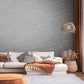 Flat Stone Wallpaper in Grey/Black