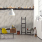 Deco Stone Wallpaper in Grey/Metallic