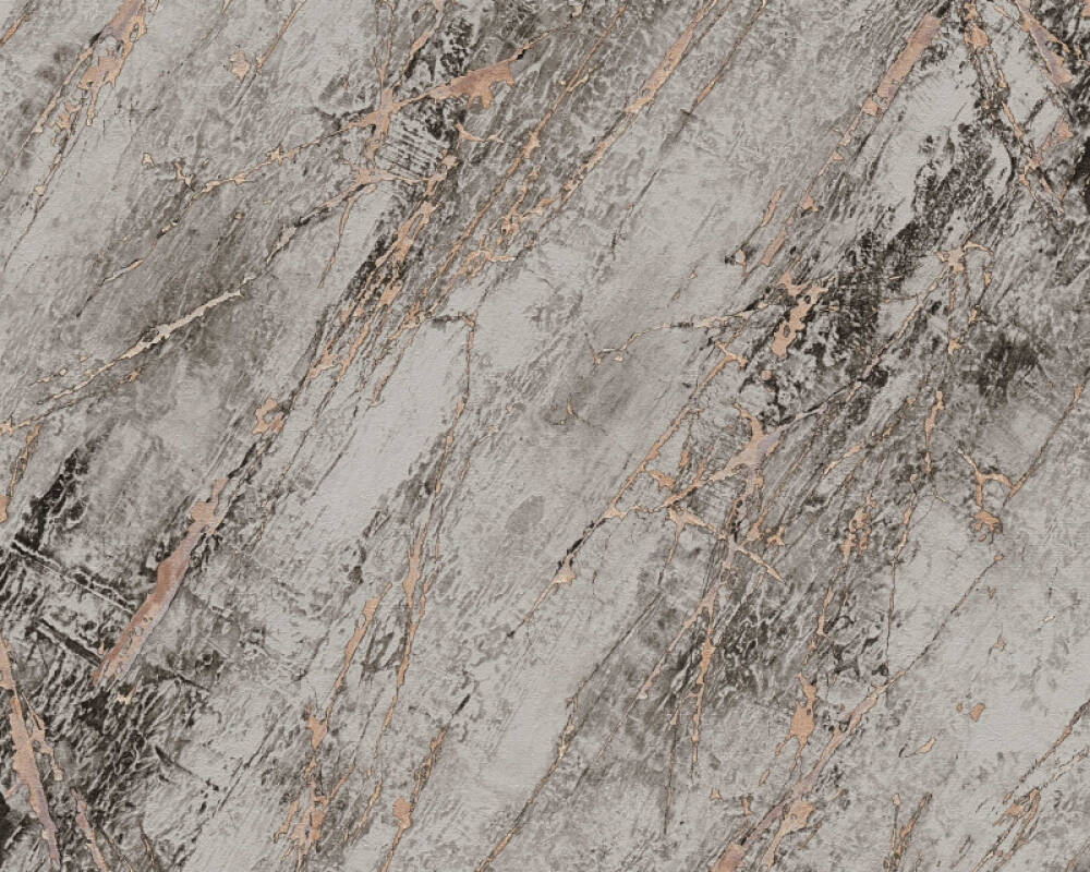 Deco Stone Wallpaper in Beige/Copper