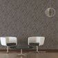 Deco Stone Wallpaper in Black/Gold