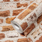 Brick Structures Wallpaper in Red/Cream