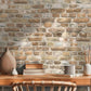 Brick Structures Wallpaper in Beige/Brown