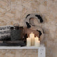 Stone Deco Abstract Wallpaper in Beige/Cream