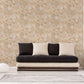 Stone Deco Abstract Wallpaper in Beige/Cream