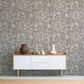 Stone Deco Abstract Wallpaper in Grey