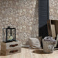 Stone Deco Abstract Wallpaper in Taupe