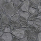 Stone Deco Abstract Wallpaper in Black/Grey