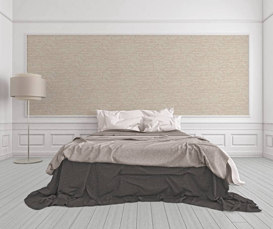 Light Brick Wallpaper in Beige