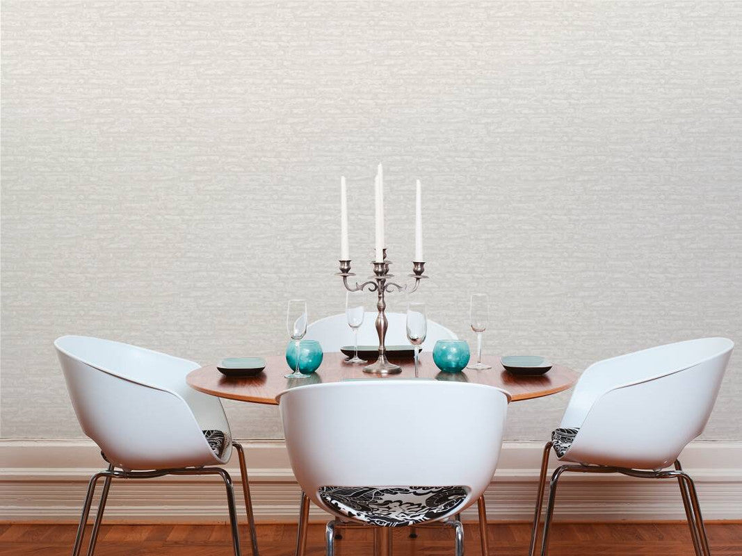 Light Brick Wallpaper in Grey/White
