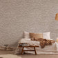 Light Brick Wallpaper in Taupe/Brown