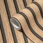 Wood Stripes Wallpaper in Light Brown/Black
