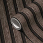 Wood Stripes Wallpaper in Dark Brown/Black