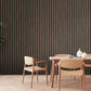 Wood Stripes Wallpaper in Dark Brown/Black