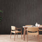 Wood Stripes Wallpaper in Dark Grey/Black