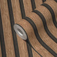 Wood Stripes Wallpaper in Brown/Black