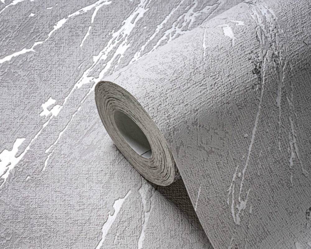 Stone Streak Wallpaper in Grey/Silver