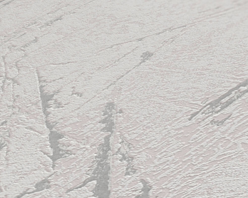 Stone Streak Wallpaper in Grey/Silver