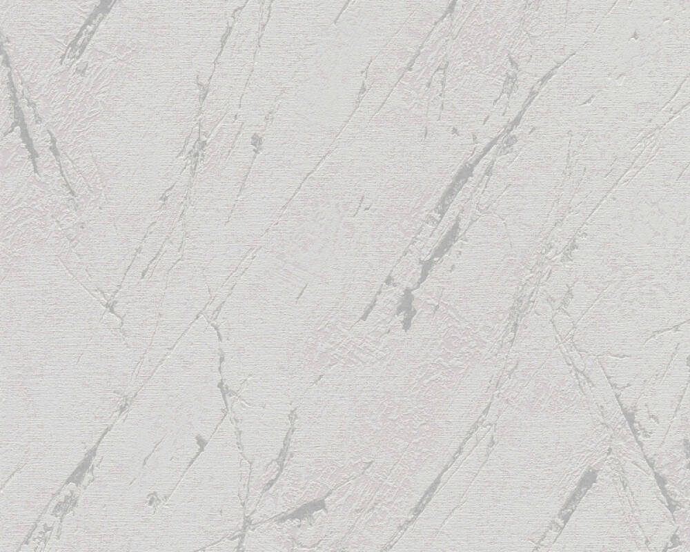 Stone Streak Wallpaper in Grey/Silver