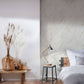 Stone Streak Wallpaper in Cream/Gold