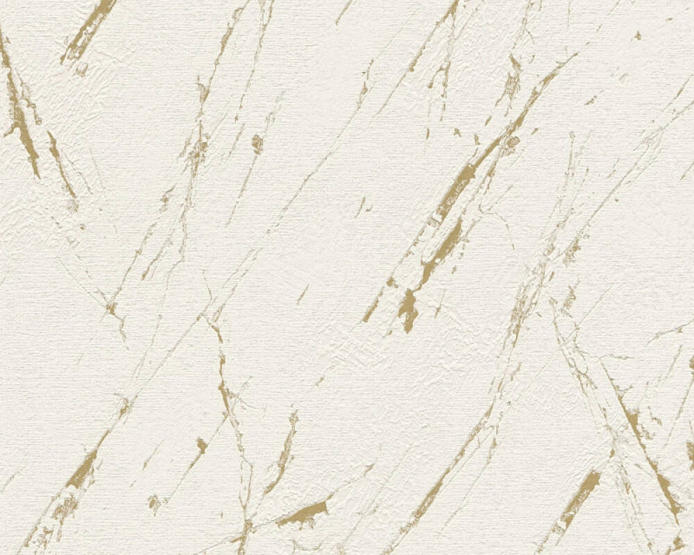 Stone Streak Wallpaper in Beige/Gold