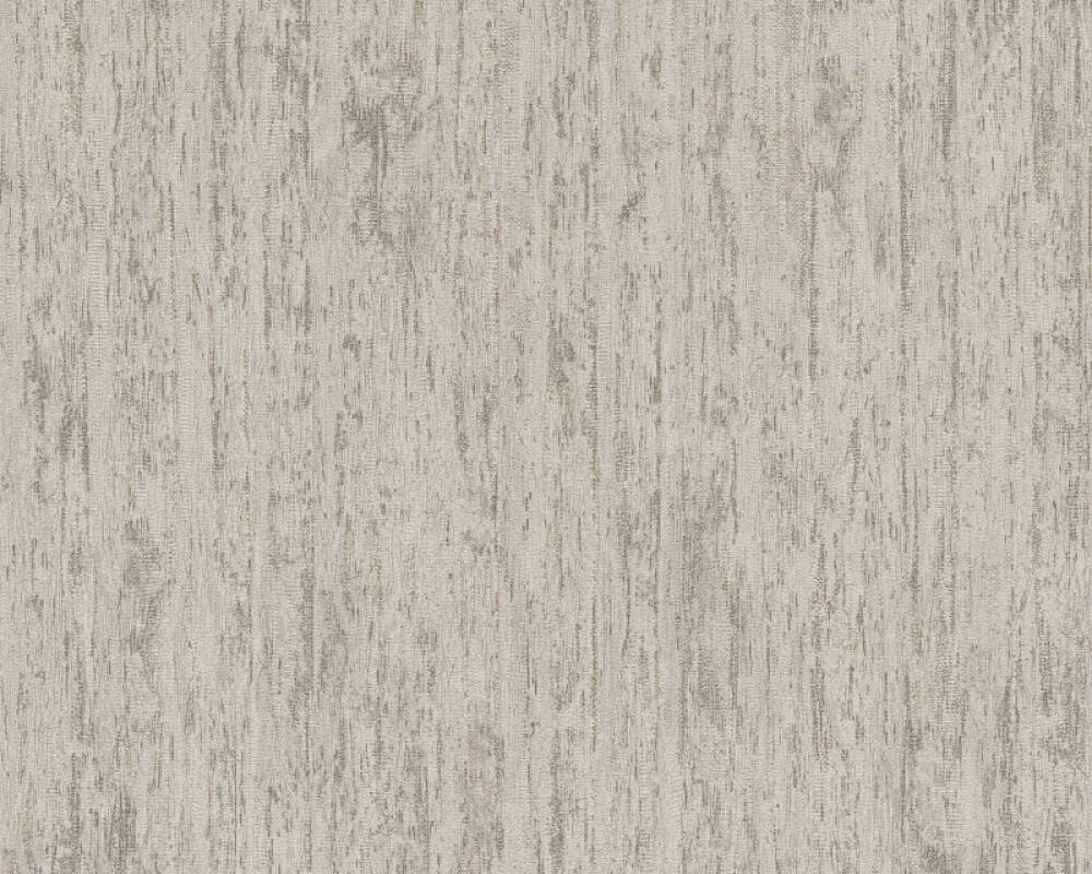 Distressed Wallpaper in Grey/Metallic