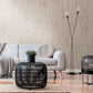 Distressed Wallpaper in Grey/Metallic
