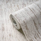 Distressed Wallpaper in Metallic/White