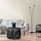 Distressed Wallpaper in Metallic/White