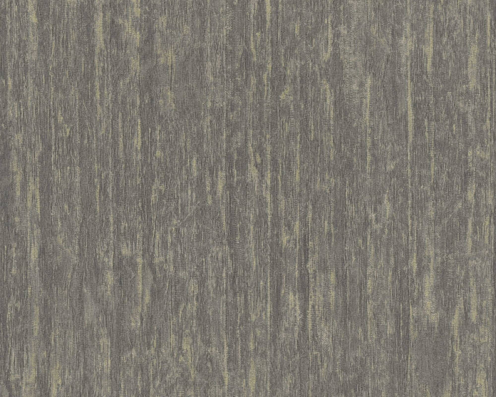Distressed Wallpaper in Brown/Black