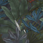 Jungle Leaf Large Floral Wallpaper in Green/Grey/Red