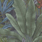 Jungle Leaf Large Floral Wallpaper in Green/Grey/Red