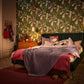 Jungle Leaf Large Floral Wallpaper in Green/White/Beige