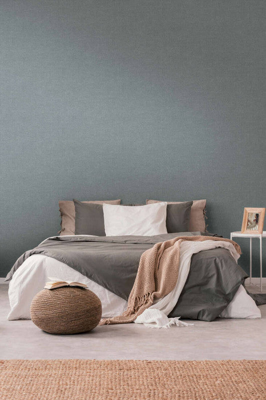 Textile-Look Light Texture Wallpaper in Grey