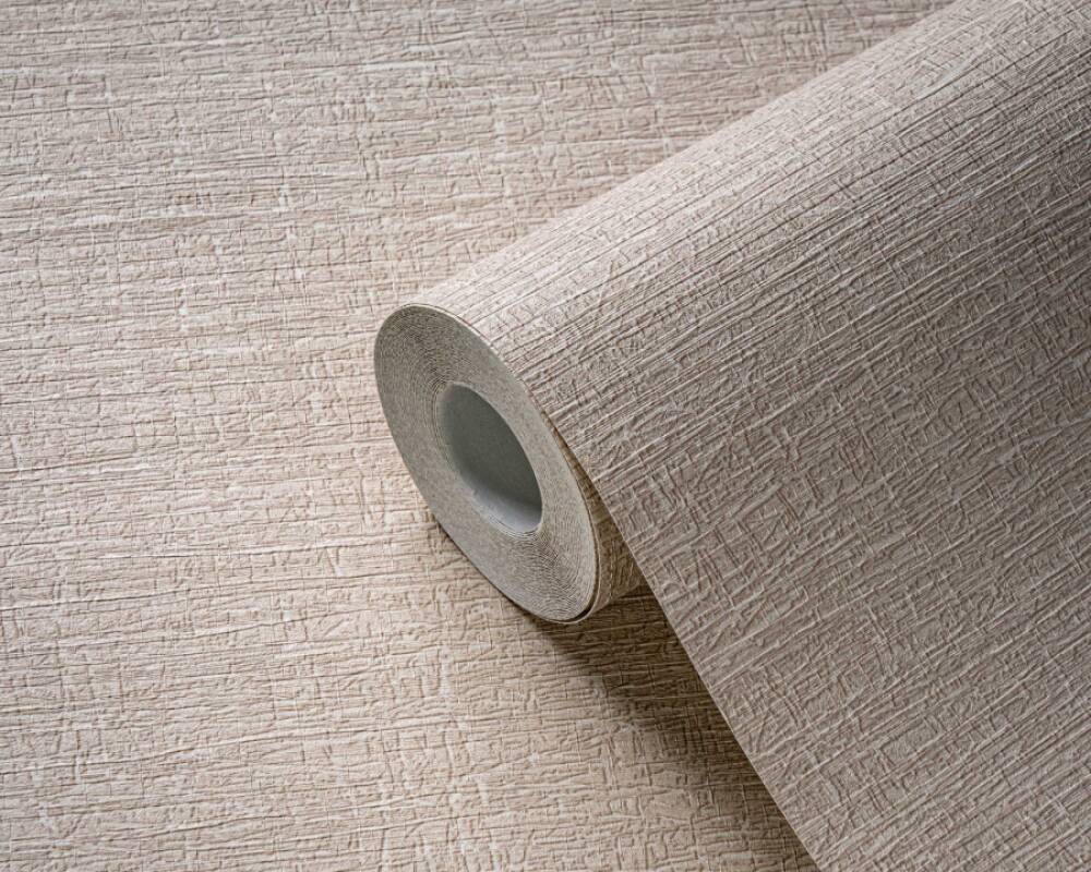 Textile-Look Light Texture Wallpaper in Beige/Cream