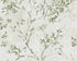 Floral Watercolor Faux-Fabric Wallpaper in Beige/Green/Gold