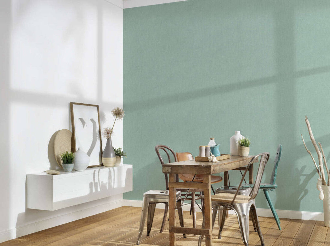 Structure Embossed Light Texture Wallpaper in Blue/Green/Turquoise