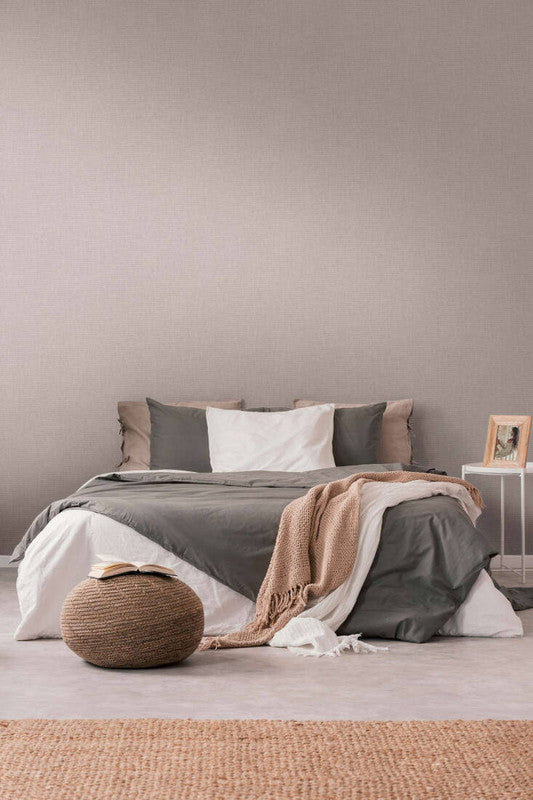 Structure Embossed Light Texture Wallpaper in Beige/Brown