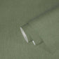 Solid Textile Structure Wallpaper in Green