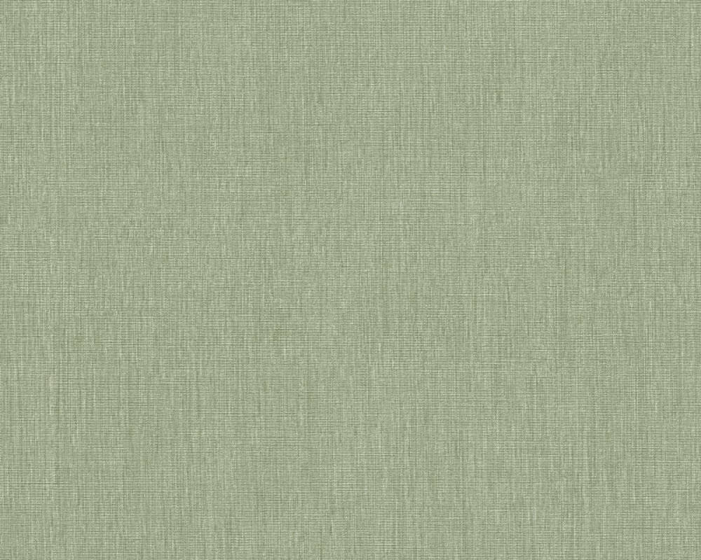Solid Textile Structure Wallpaper in Green