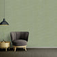 Solid Textile Structure Wallpaper in Green