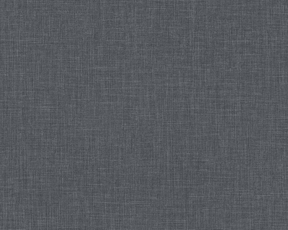 Sample Solid Textile Structure Wallpaper in Black