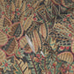 Abstract Leaf Floral Wallpaper in Brown/Red/Black