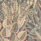 Abstract Leaf Floral Wallpaper in Brown/Red/Black