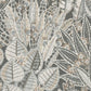Abstract Leaf Floral Wallpaper in Grey/Black/Brown