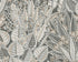 Sample Abstract Leaf Floral Wallpaper in Grey/Black/Brown