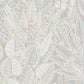 Abstract Leaf Floral Wallpaper in Grey/Beige/Cream