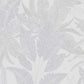 Large Leaf Floral Light Texture Wallpaper in Grey/Beige/Gold