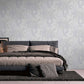 Large Leaf Floral Light Texture Wallpaper in Grey/Beige/Gold