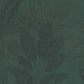 Large Leaf Floral Light Texture Wallpaper in Dark Green