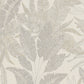 Large Leaf Floral Light Texture Wallpaper in Beige/Gold/Grey